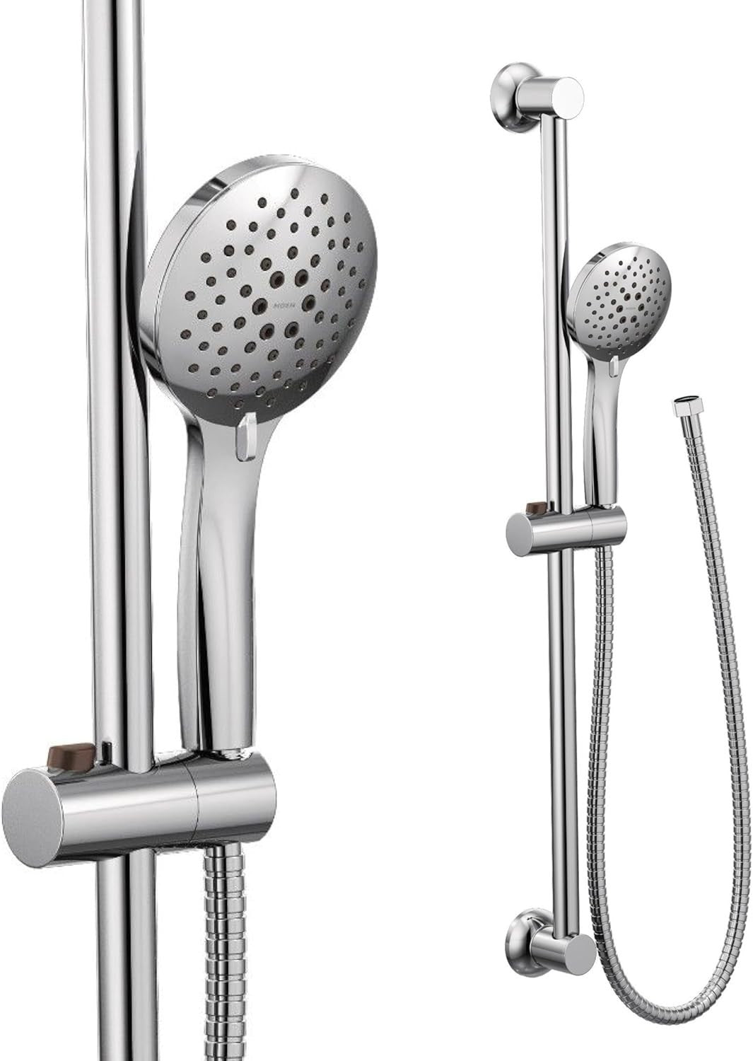 Moen 3558EP Chrome Handheld Shower Head Eco Performance Slide Bar 5-Spray New